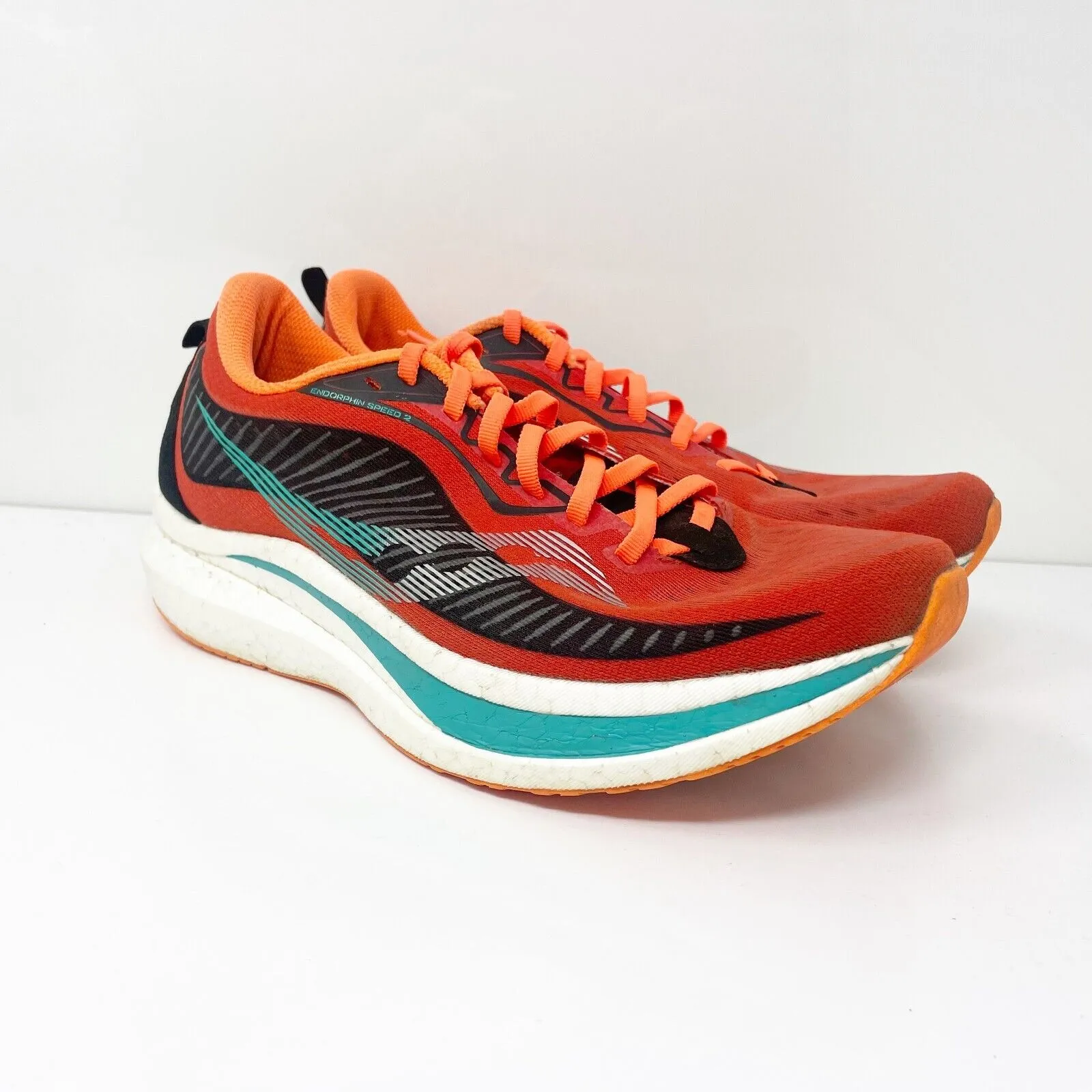 Saucony Mens Endorphin Speed 2 S20688-20 Orange Running Shoes Sneakers Size 9.5