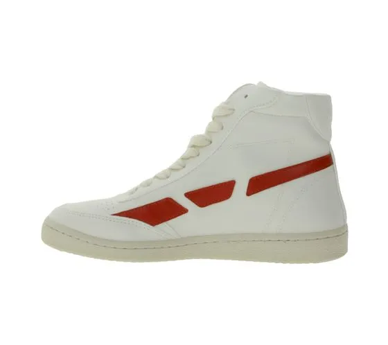 SAYE Modelo 89 scarpe alte da donna, sneakers vegane per il tempo libero, scarpe per tutti i giorni M89H-01 bianco/rosso