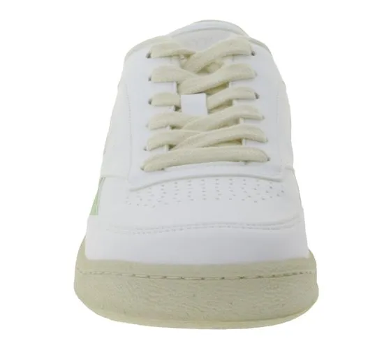 SAYE Modelo 89 sneakers donna vegan low-top con dettagli logo M89-06-VGREEN bianco/verde chiaro