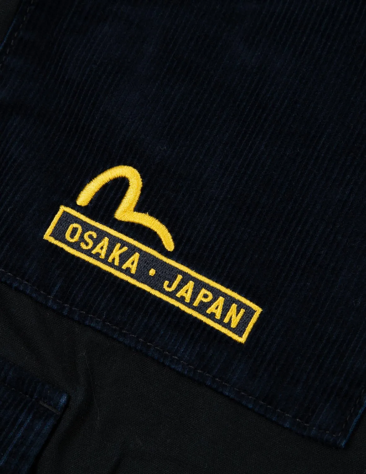 Seagull and Logo Embroidery Cargo Pants