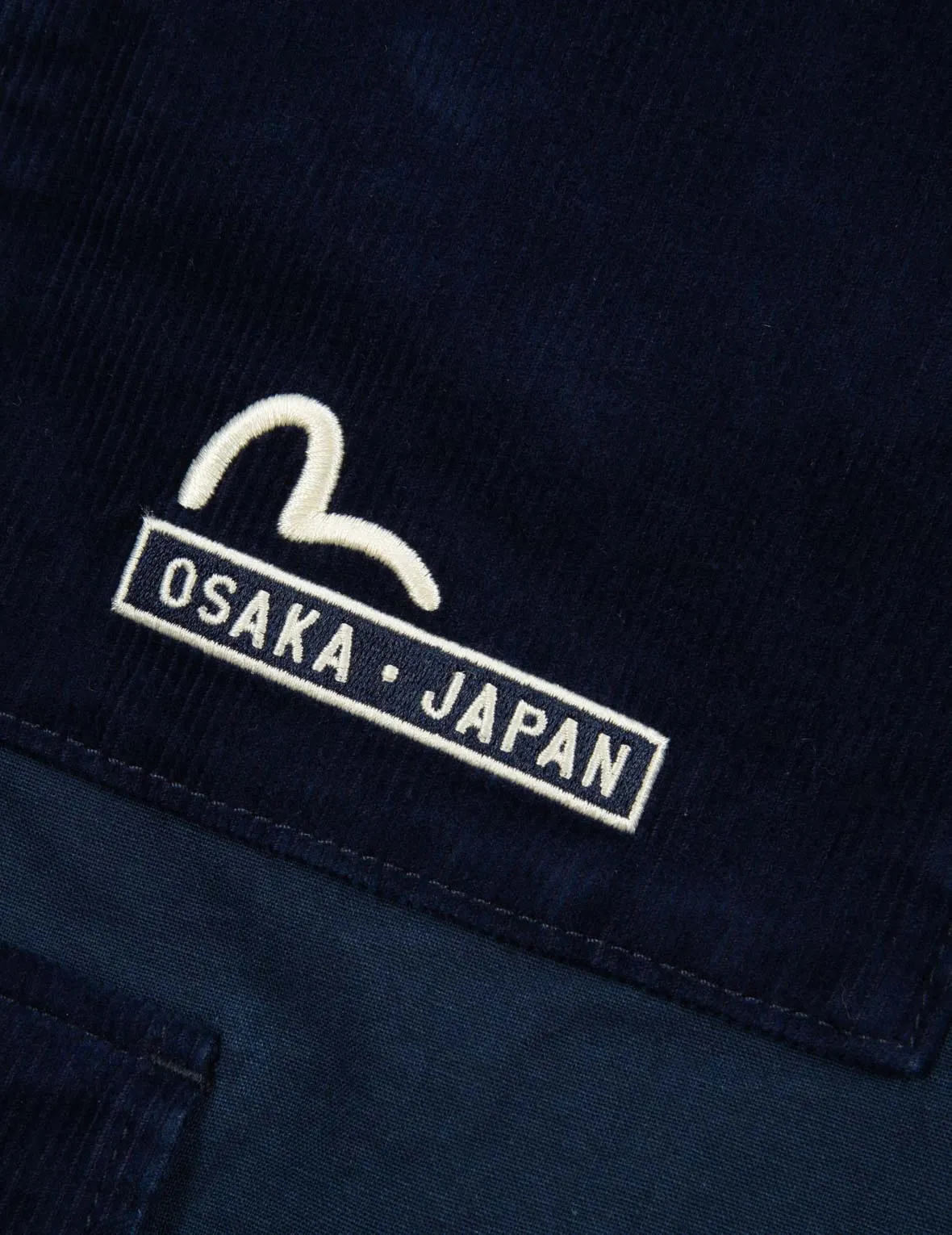 Seagull and Logo Embroidery Cargo Pants