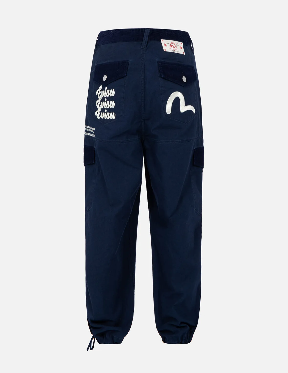 Seagull and Logo Embroidery Cargo Pants