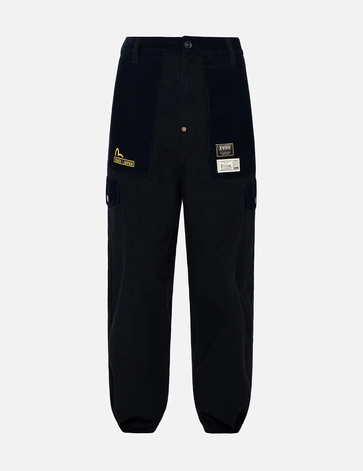 Seagull and Logo Embroidery Cargo Pants