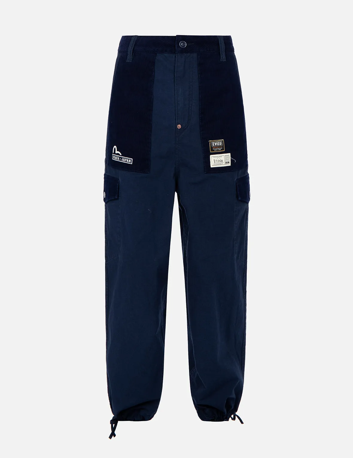 Seagull and Logo Embroidery Cargo Pants