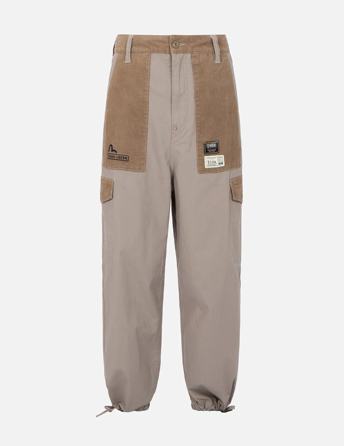 Seagull and Logo Embroidery Cargo Pants