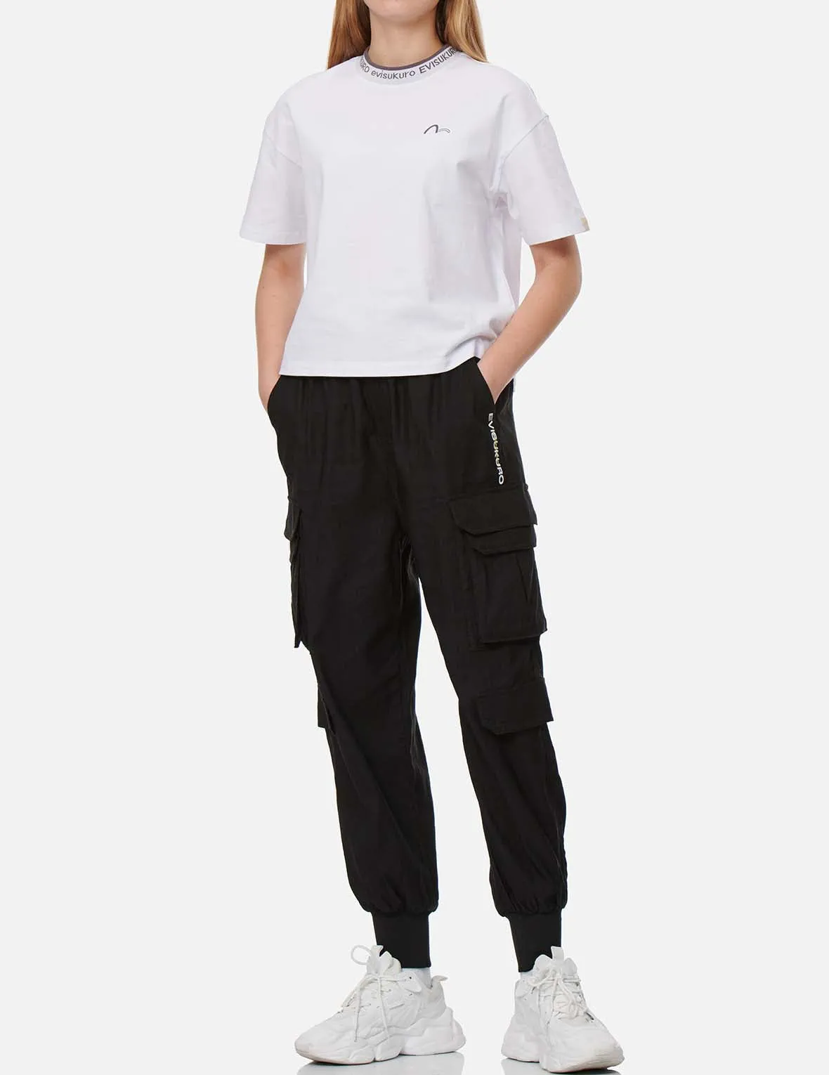 Seagull Badge Cargo Jogger Pants