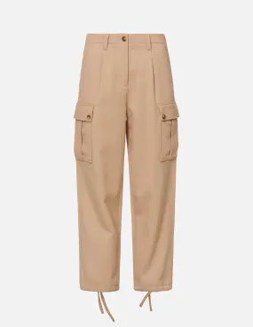 Seagull Embroidered Cargo Twill Pants