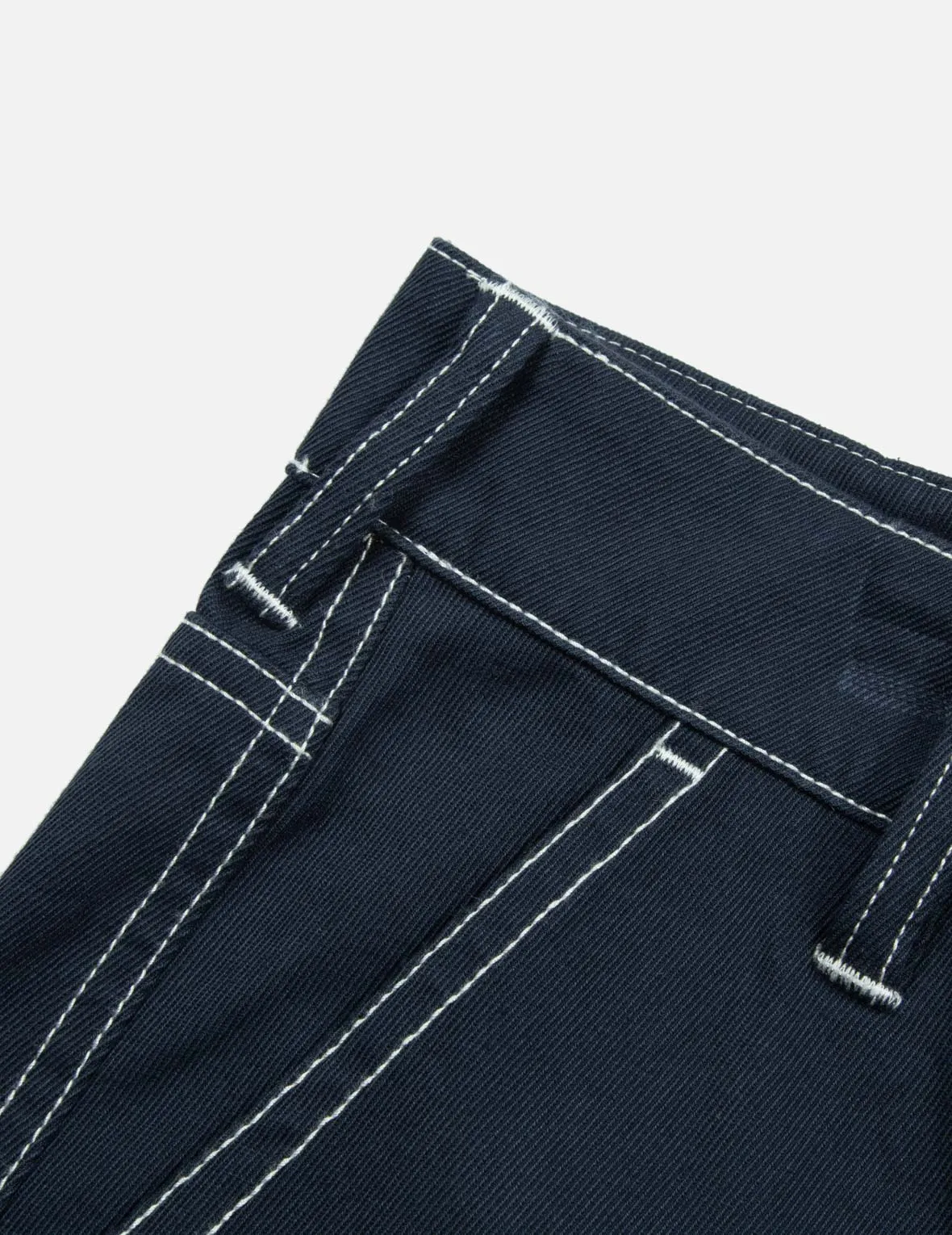 Seagull Embroidery with Contrasting Stitch Straight Fit Cargo Pants