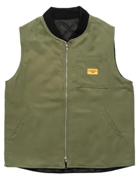 Service Works Padded Work Vest Jacket Olive