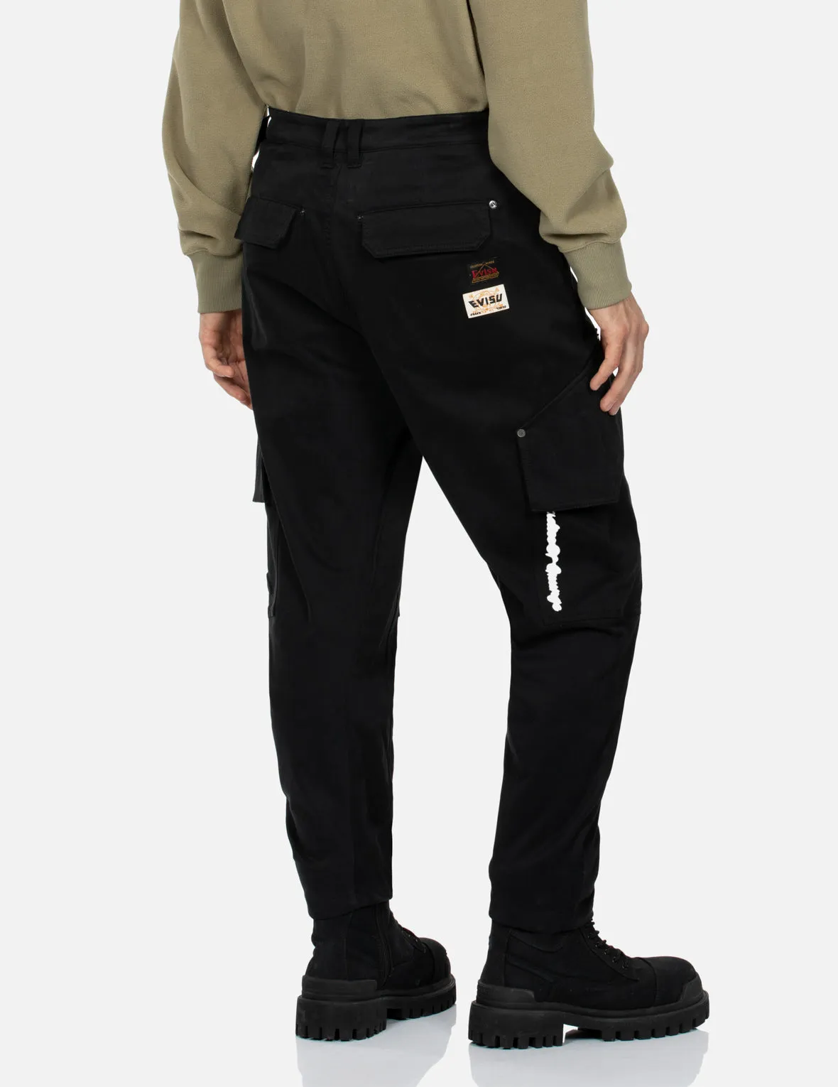 Slogan Embroidery 3D Fit Cargo Pants