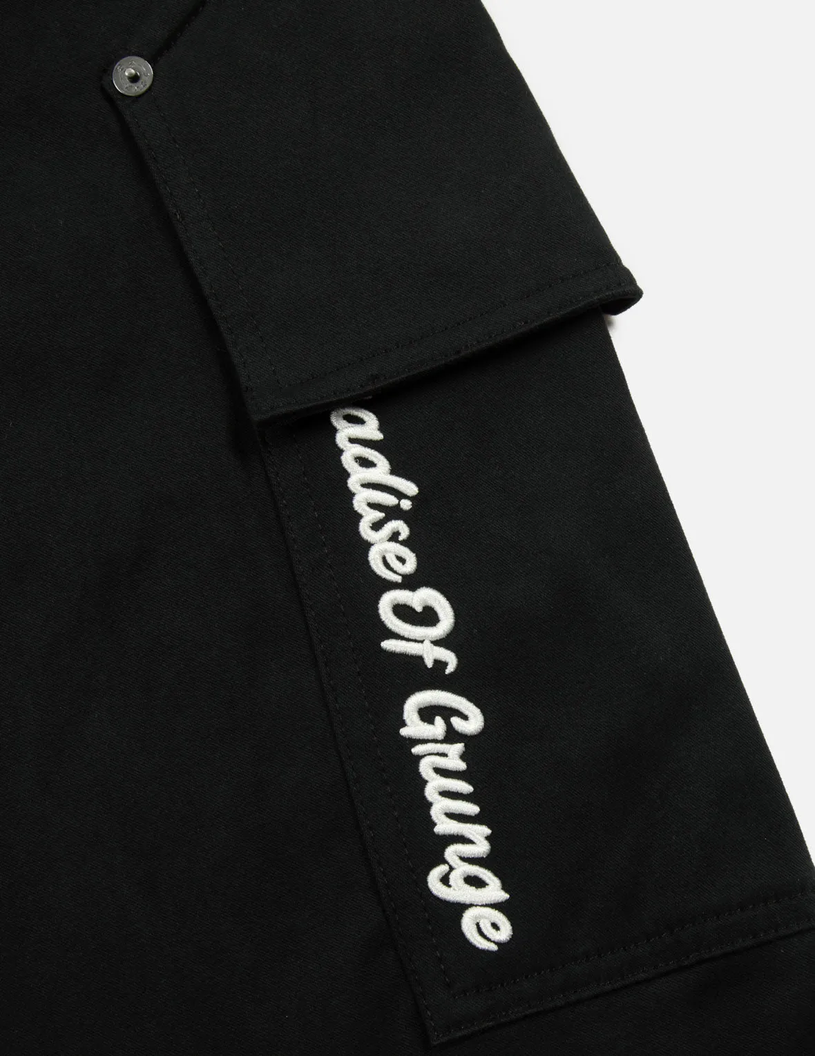 Slogan Embroidery 3D Fit Cargo Pants