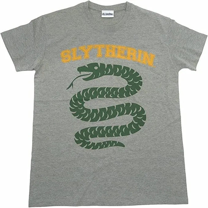 SLYTHERIN GREY REVERSE Harry Potter T SHIRT