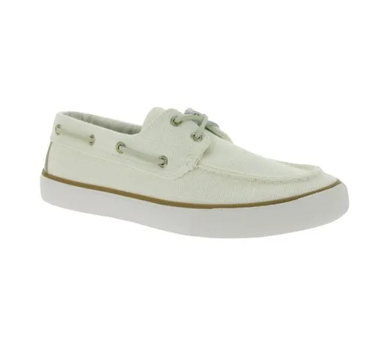 SPERRY Bahama Striper SC sneakers da uomo in tela con tecnologia wave siping nera, blu o beige