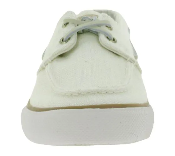 SPERRY Bahama Striper SC sneakers da uomo in tela con tecnologia wave siping nera, blu o beige