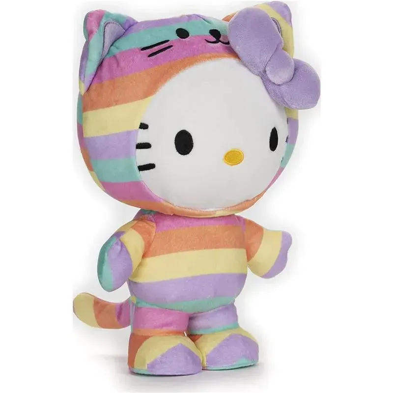 Spin Master - Hello Kitty Rainbow Outfit Plush Stuffed Animal, 9.5