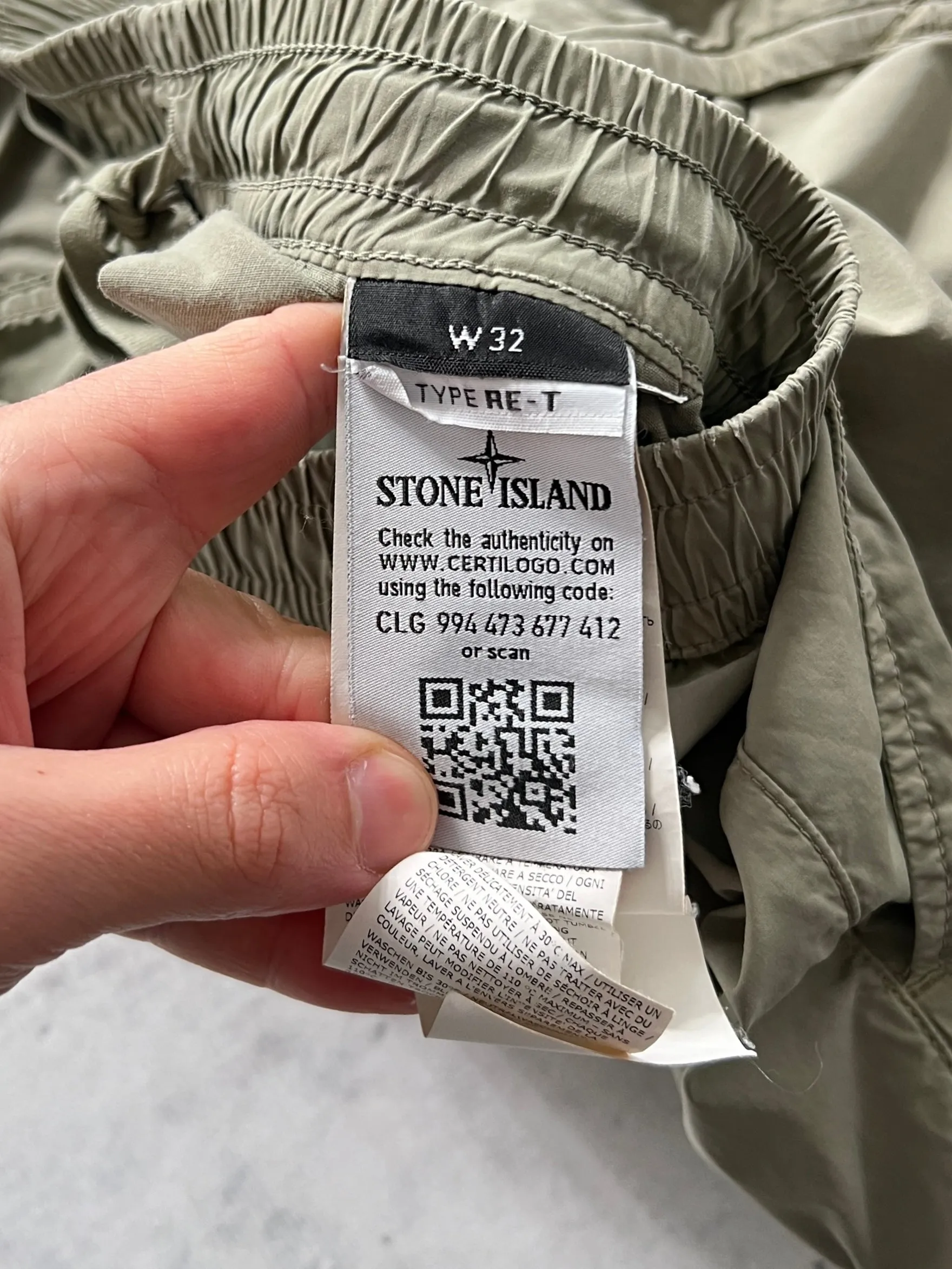 SS/19 Stone Island Cargo Pants (W32 x L30)