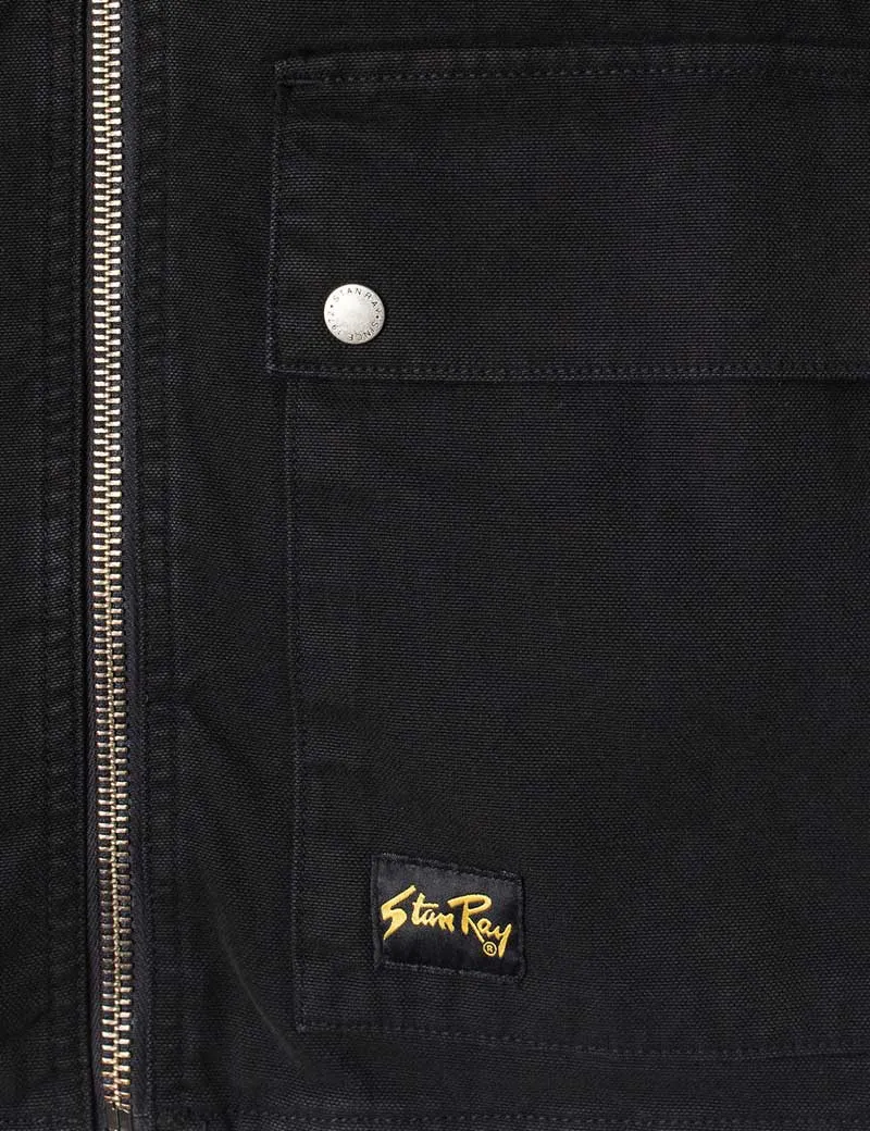 Stan Ray Works Vest Black Duck Canvas