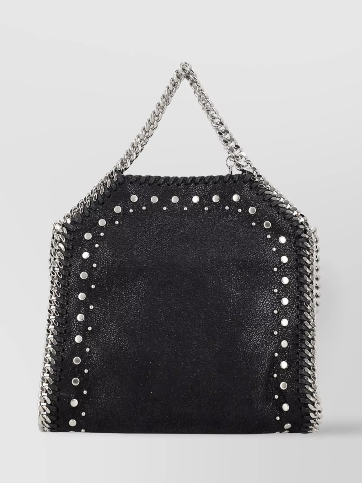 Stella Mccartney   Small tote bag with studs and chain