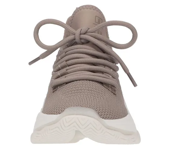 STEVE MADDEN Mac women's sneakers in a knitted look with removable footbed SM11000907-04004-482 taupe-gray