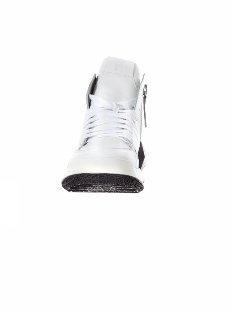 Structured High-Top Sneakers (CA885/575BN DAYMON WHITE)