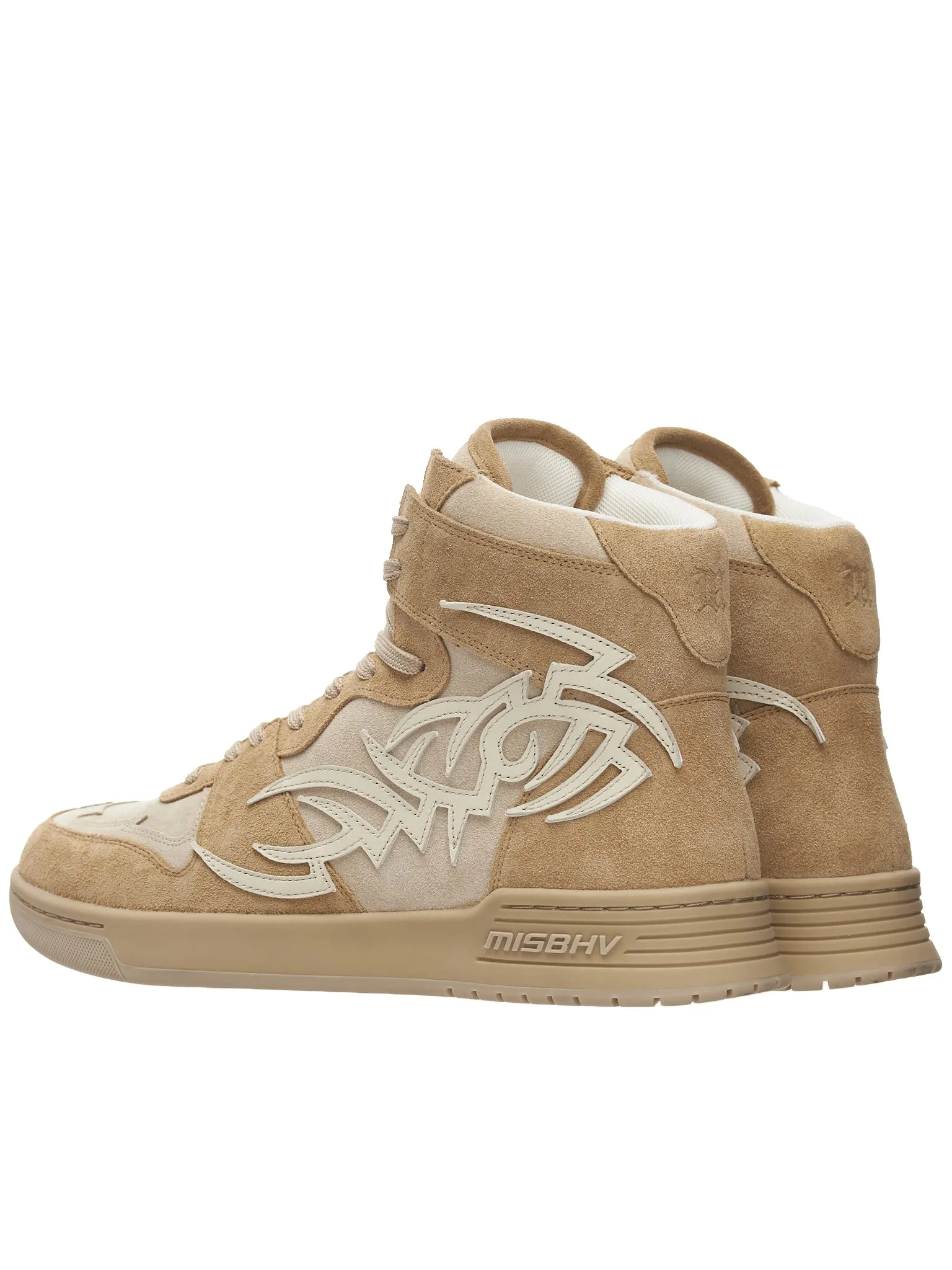 Suede High Top Sneakers (3121BW408-BEIGE)