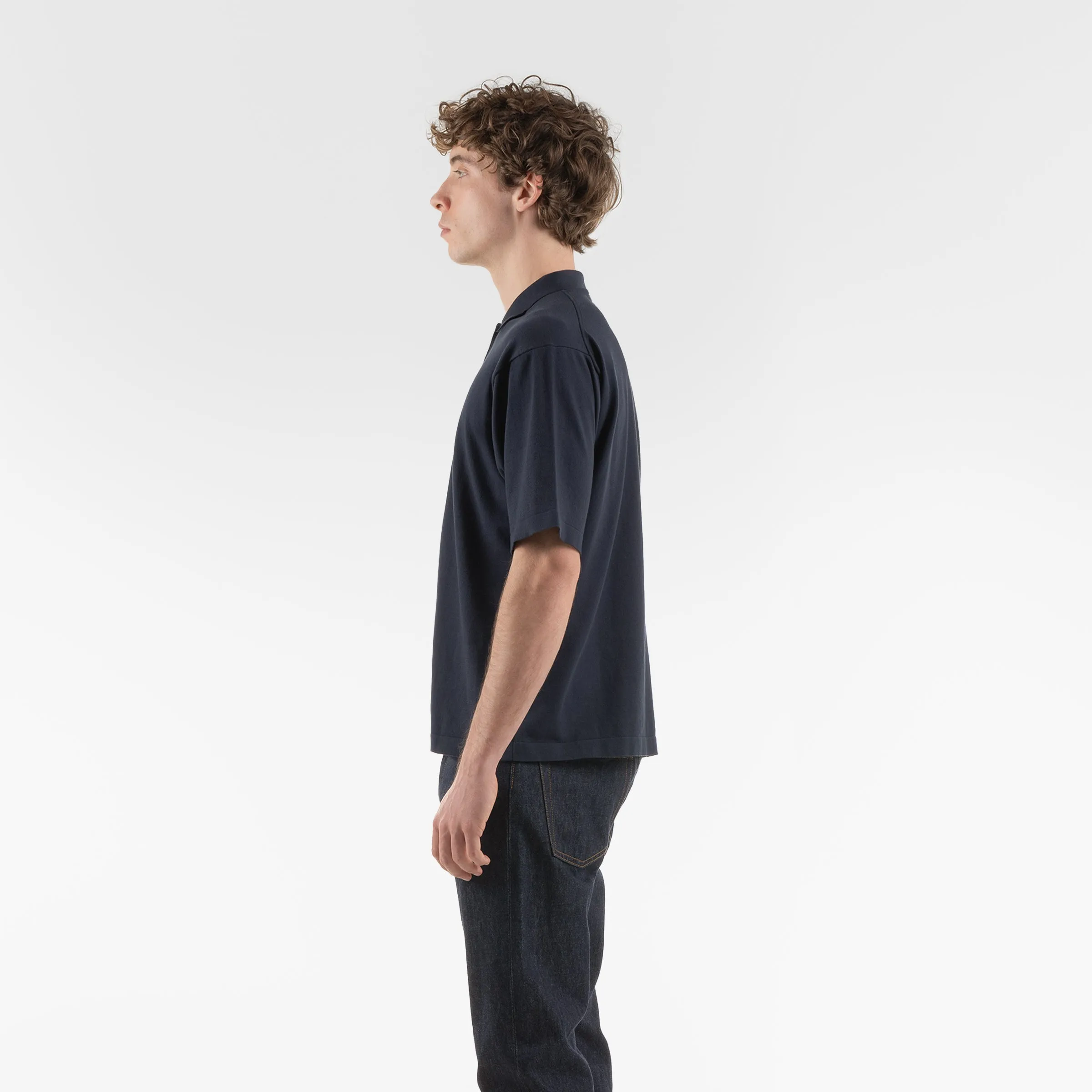 SUPERIOR PIMA POLO 18G / BLUE NAVY