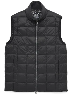 Taion Taion-002 Hi Neck With Zip Down Vest Black