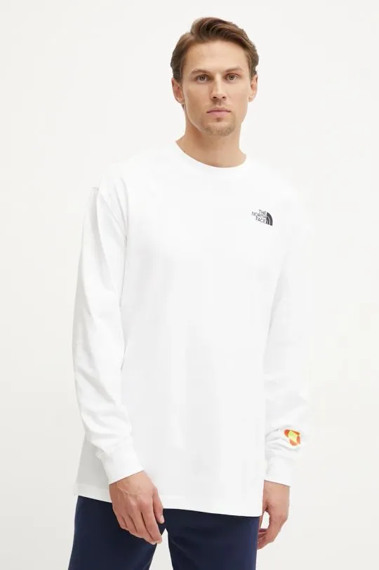 The North Face cotton longsleeve top TNF x Yinka Ilori white color with a print NF0A89CAFN41