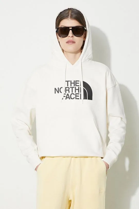 The North Face cotton sweatshirt W Light Drew Peak Hoodie women's beige color NF0A3RZ4QLI1