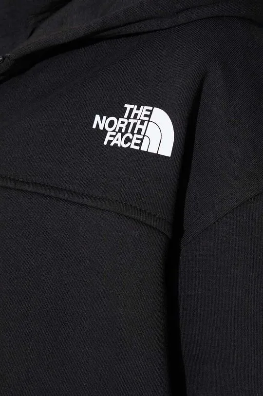 The North Face sweatshirt W Essential Fz Hoodie women's black color NF0A853VJK31