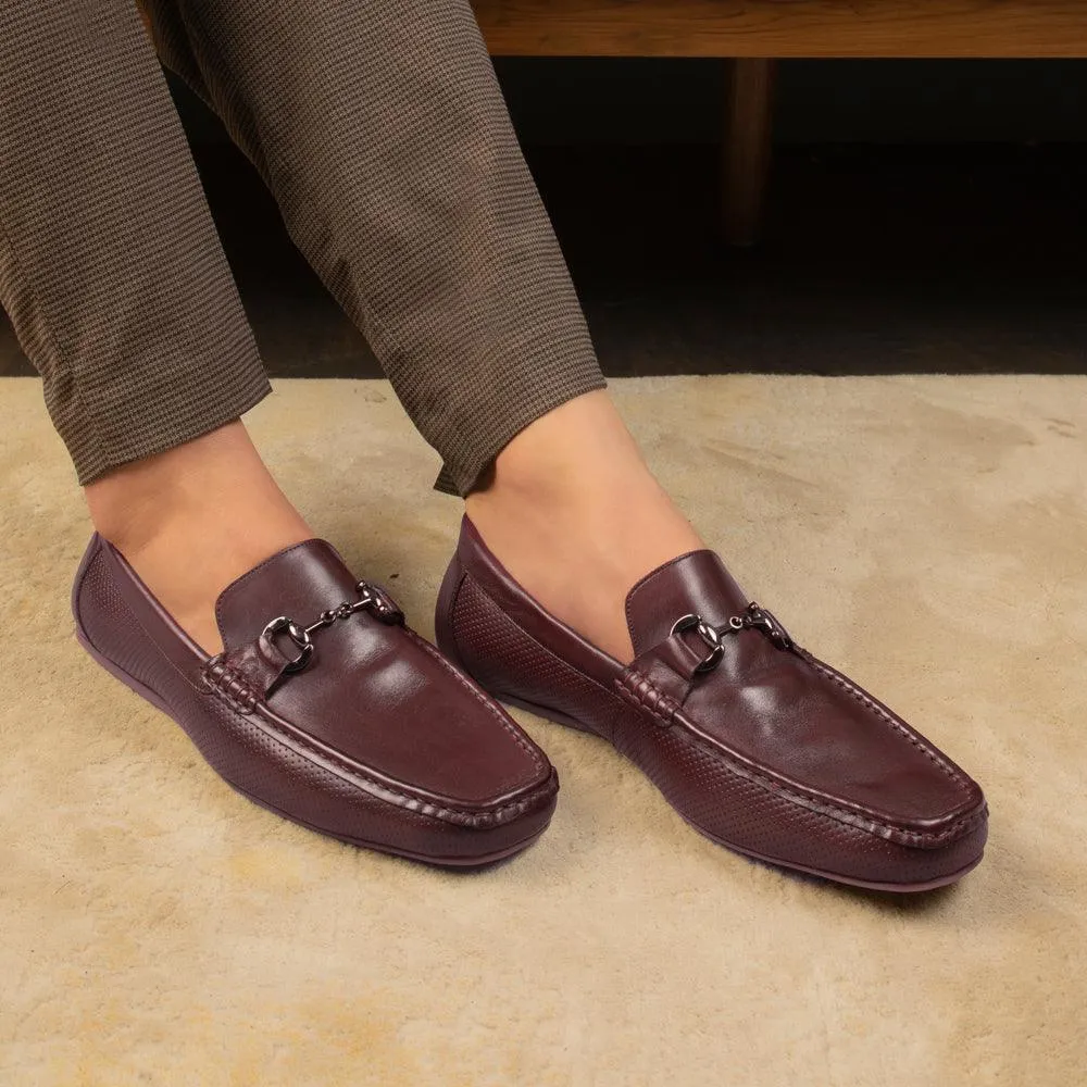 The Otter Brown Men's Leather Driving Loafers Tresmode