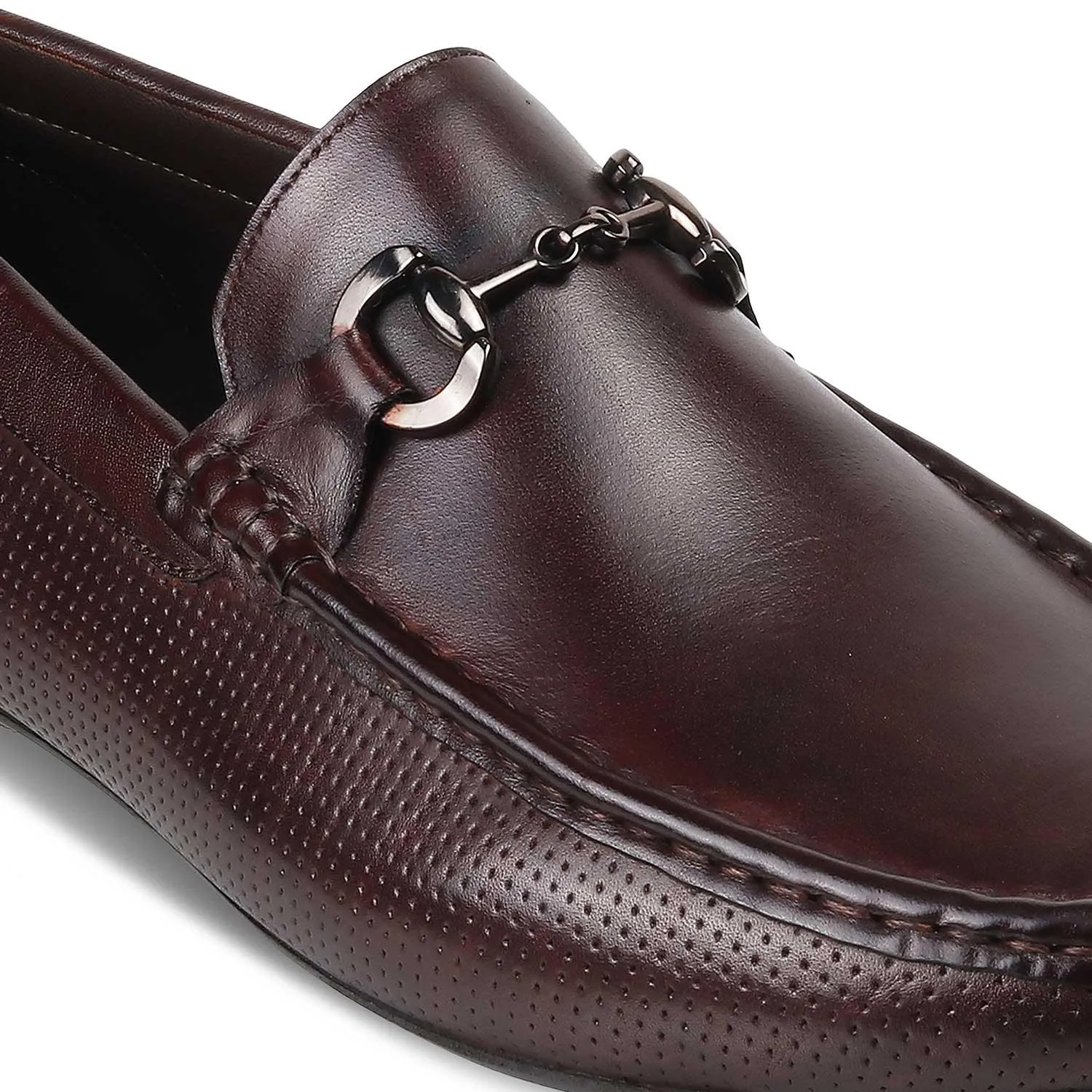 The Otterdam Brown Men's Leather Driving Loafers