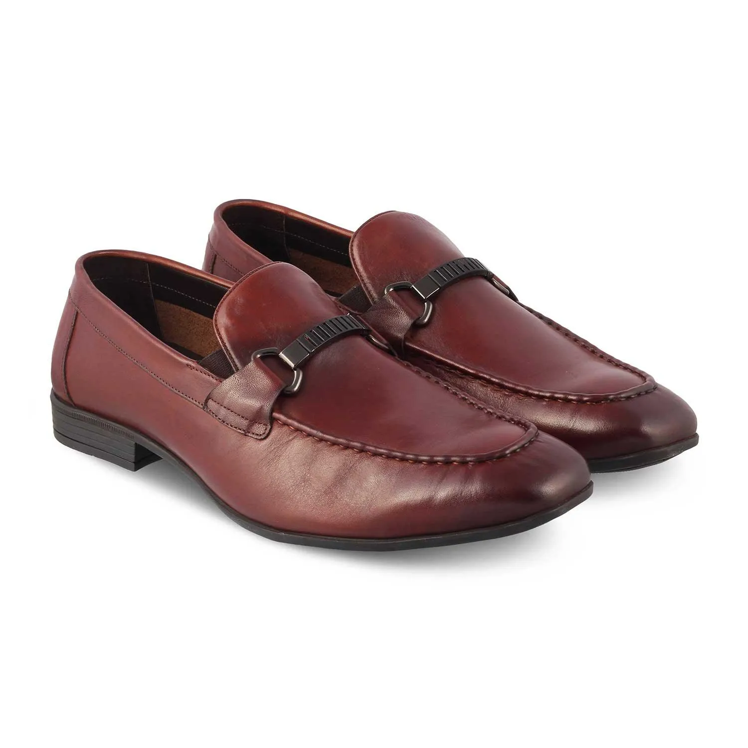 The Sotrim Brown Men's Leather Loafers Tresmode