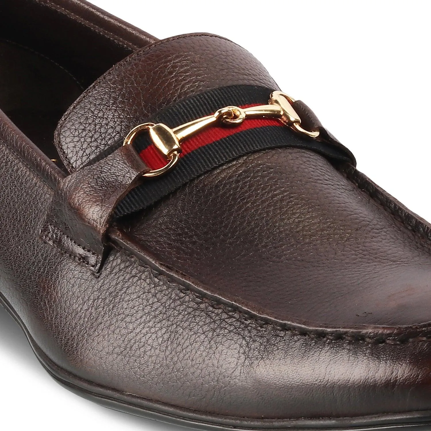 The Suchi Brown Mens Leather Loafers