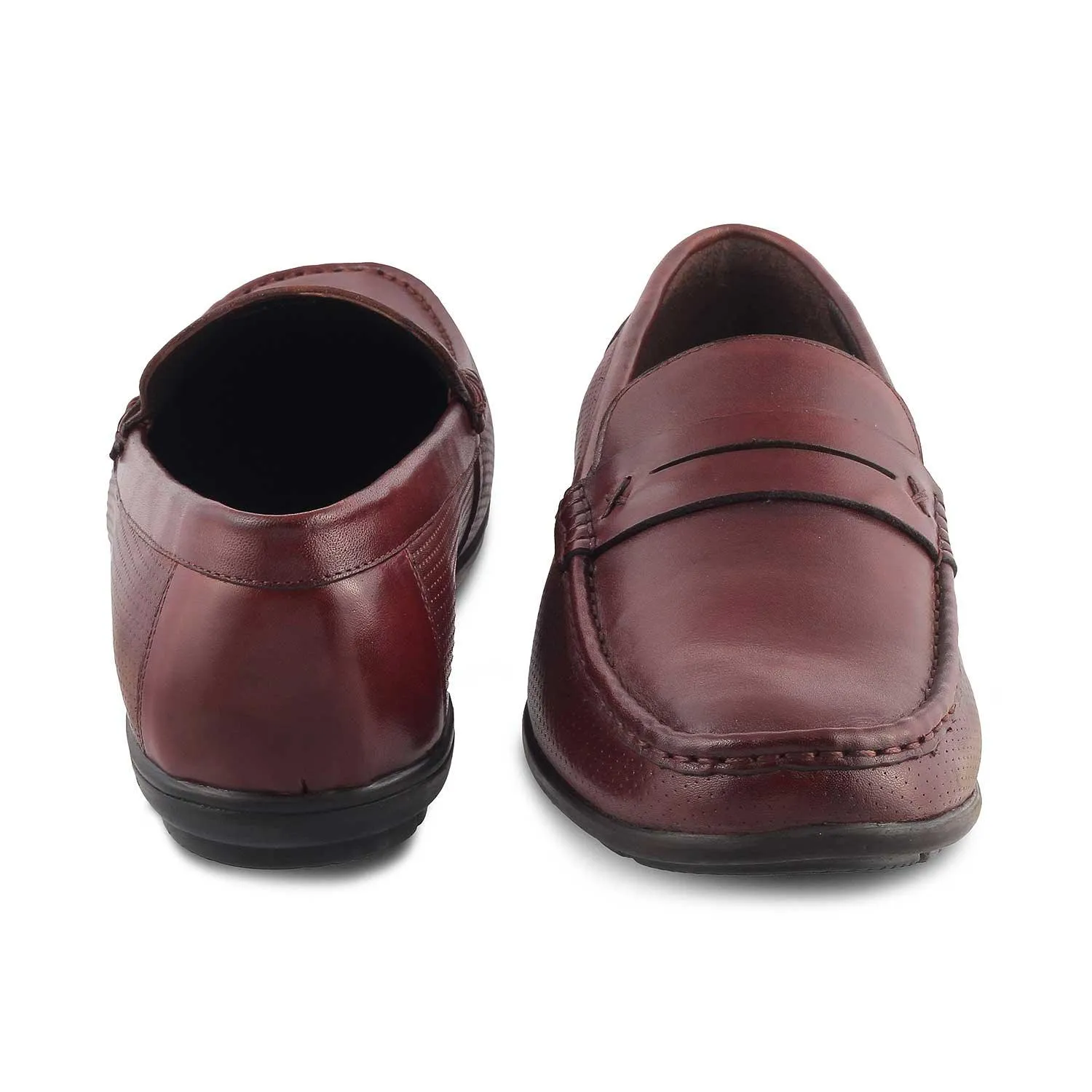 The Yolof Brown Men's Leather Loafers Tresmode