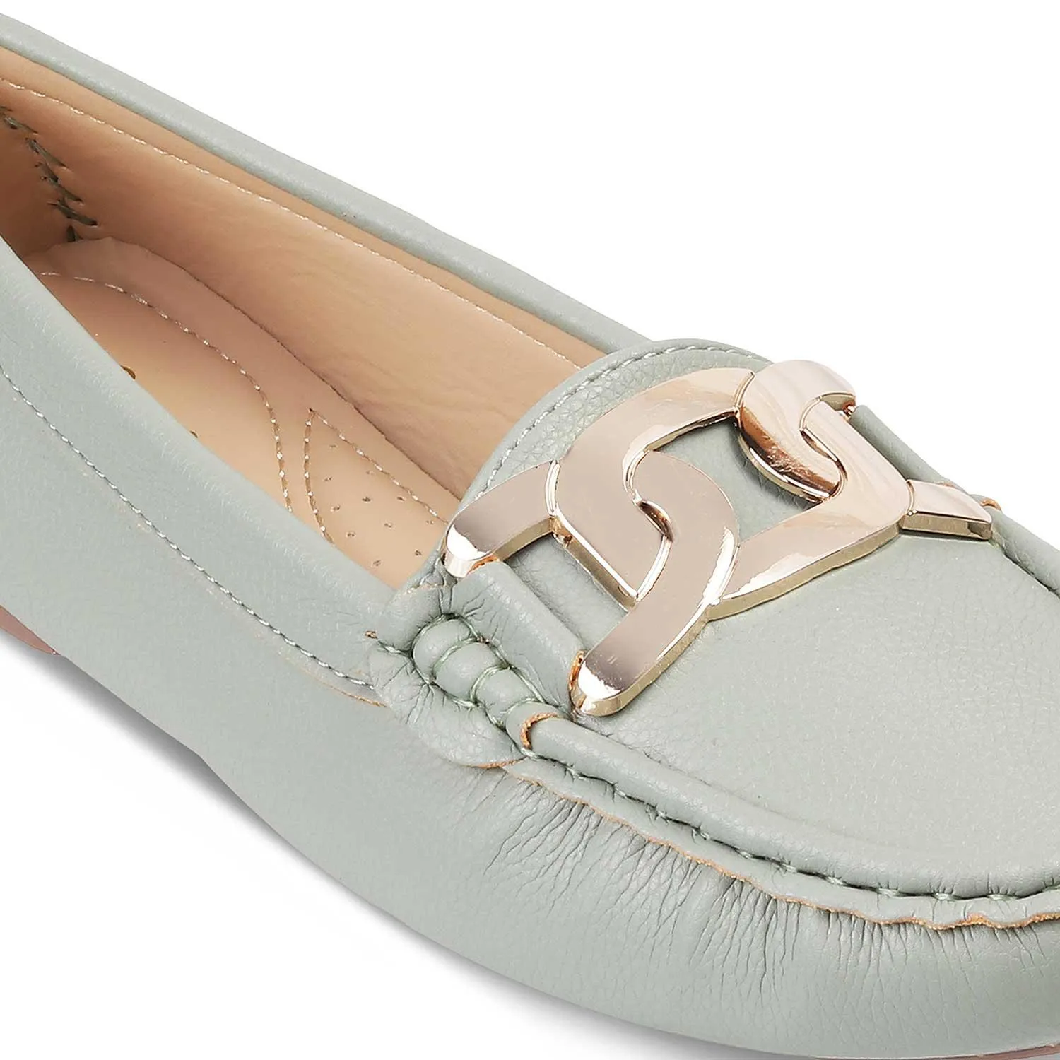 The Yon New Green Women's Dress Loafers Tresmode