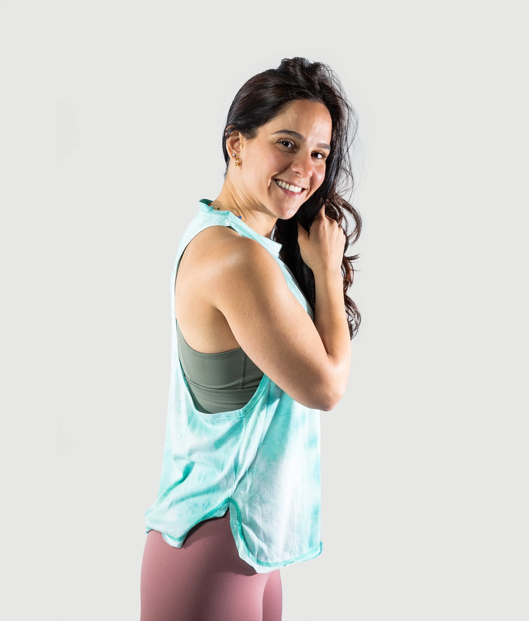 Tie Dye Tank - Turquoise