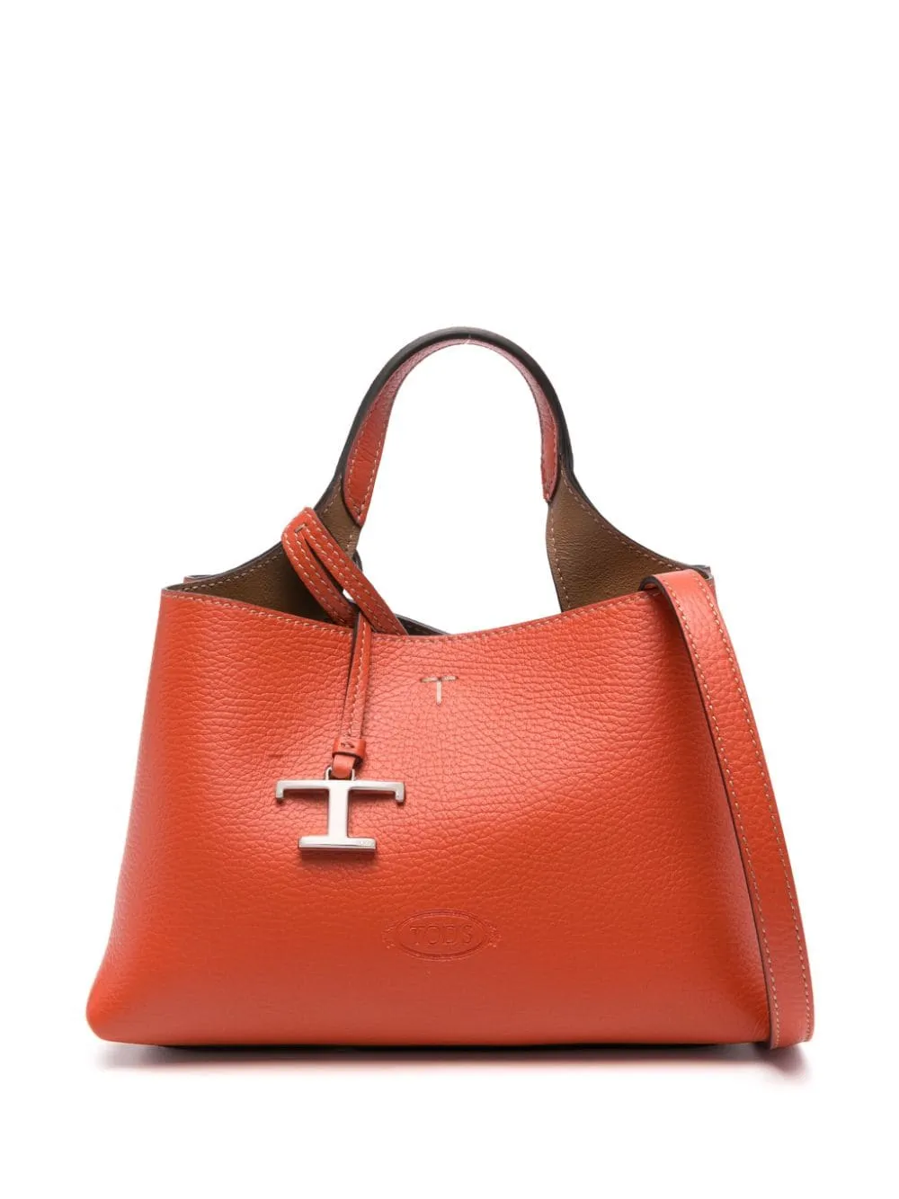 Tod's    Tod's T Timeless Micro Leather Tote Bag