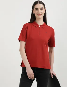 Tommy Hilfiger Open Neck Polo Shirt