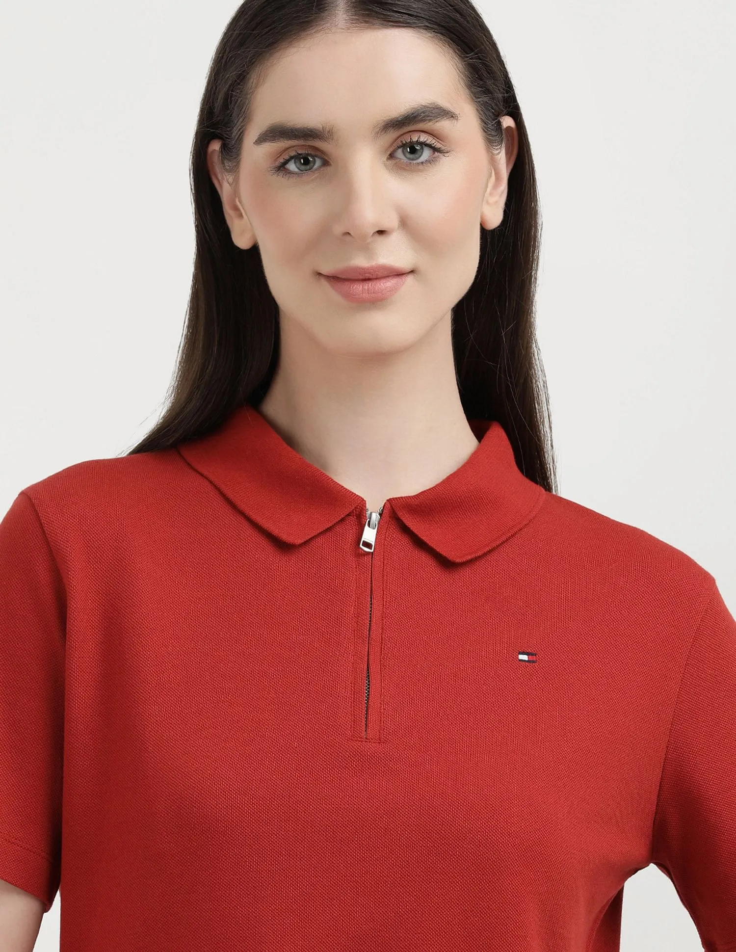 Tommy Hilfiger Open Neck Polo Shirt