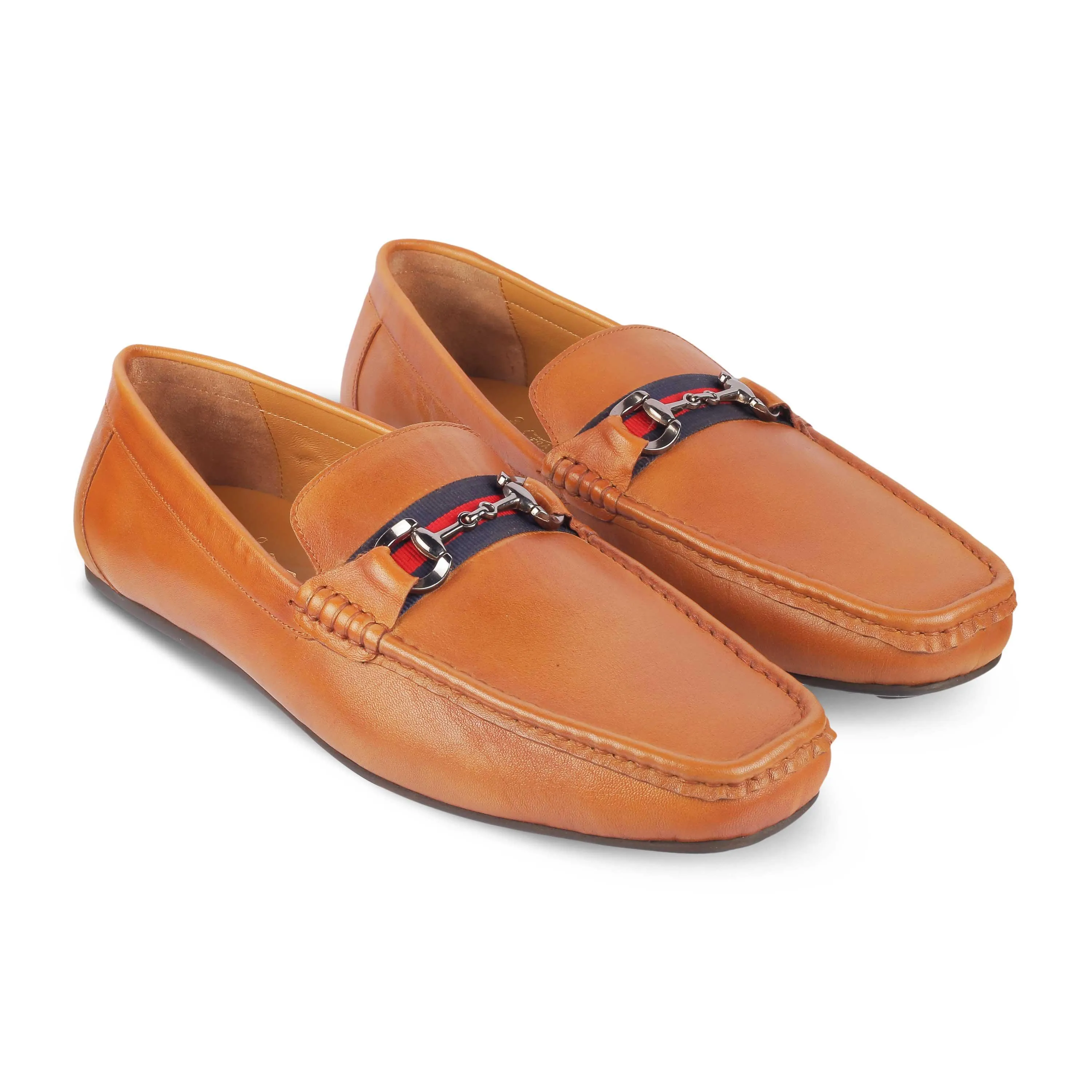 Tresmode Bilbao Tan Men's Leather Loafers