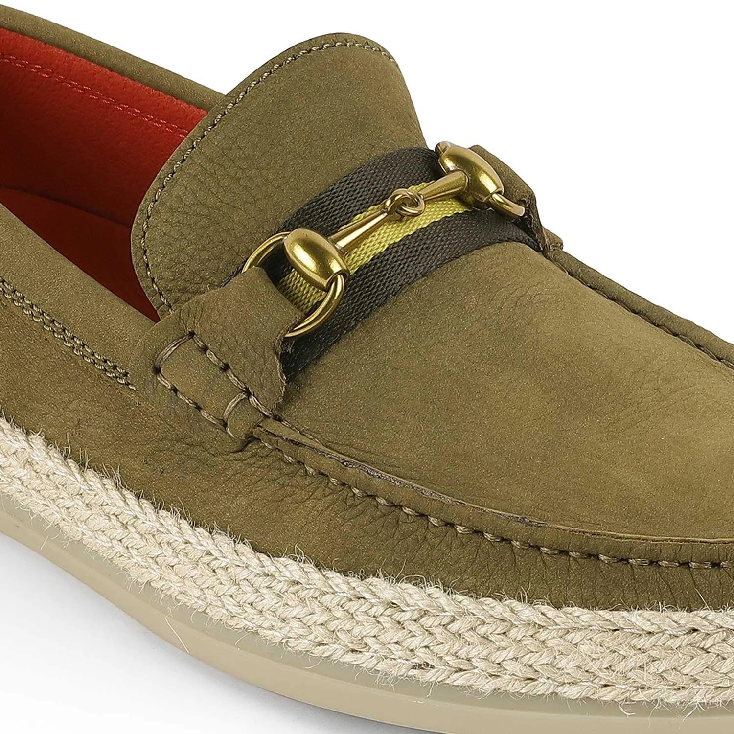 Tresmode Brad Green Men's Suede Leather Loafers