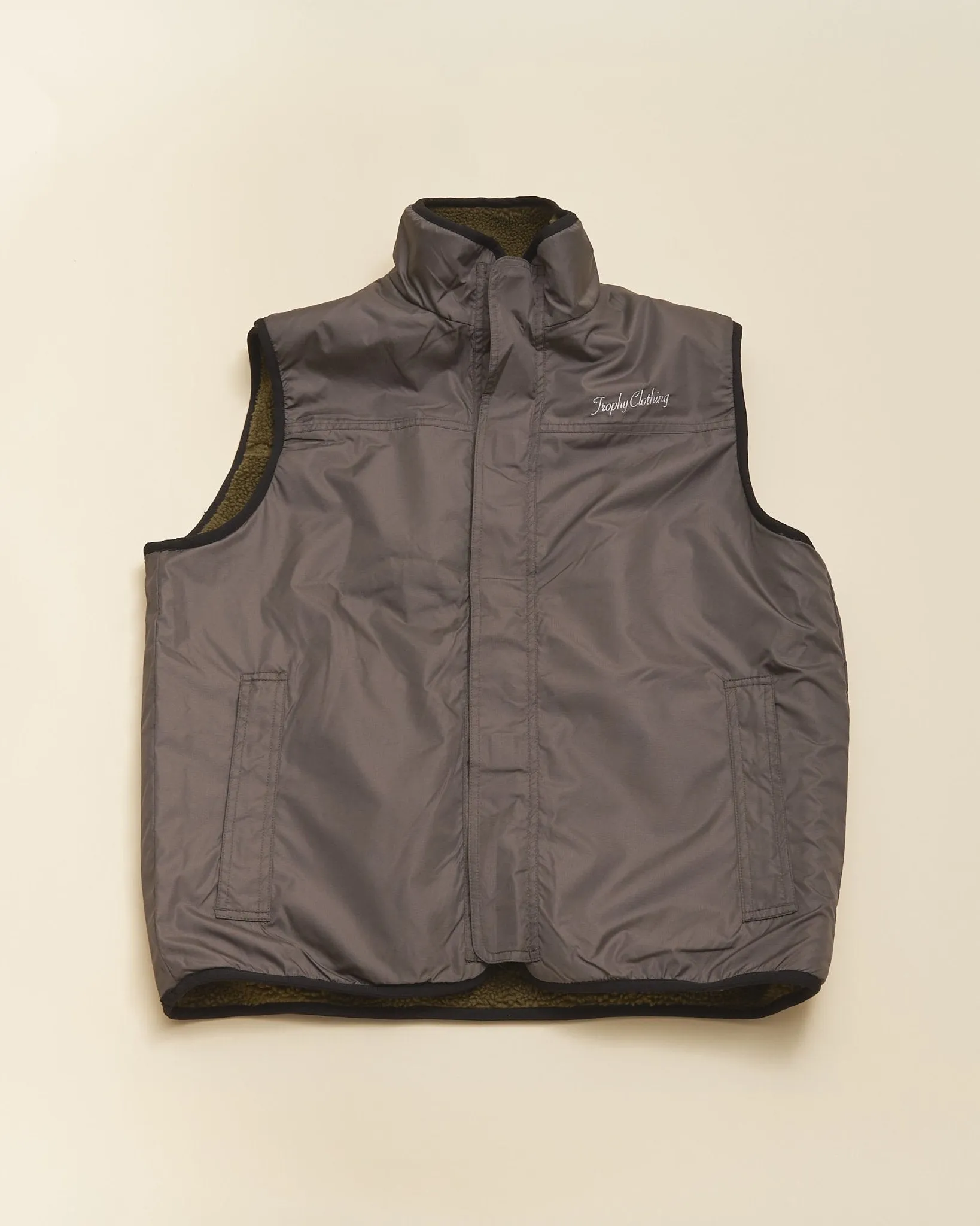 Trophy Clothing Reversible Mountain Vest - Olive/Charcoal