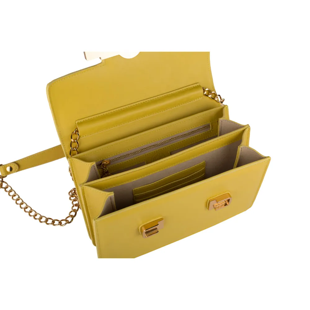 Valentino Orlandi Ladies Bag Yellow  Color