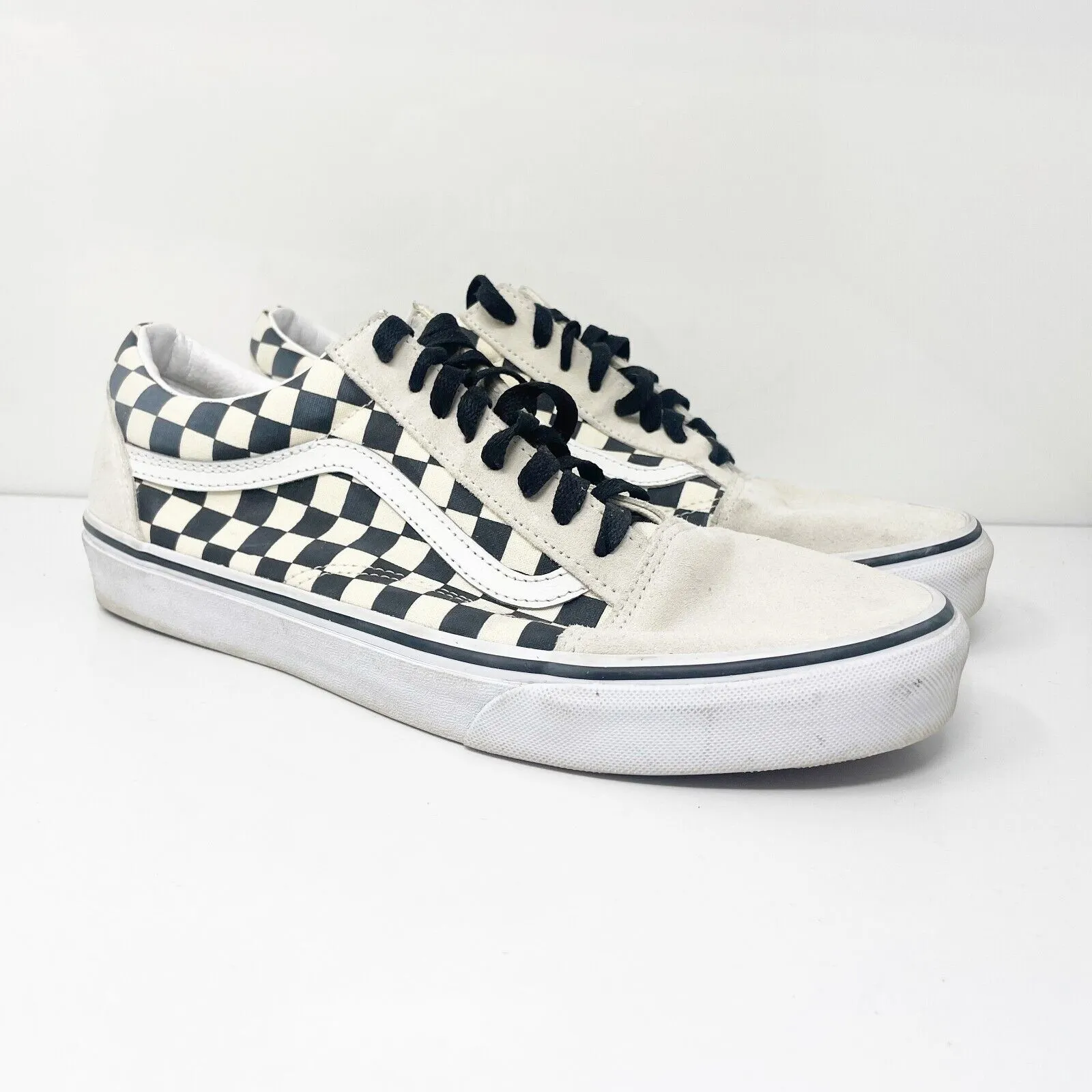 Vans Mens Off The Wall 721356 Ivory Casual Shoes Sneakers Size 11