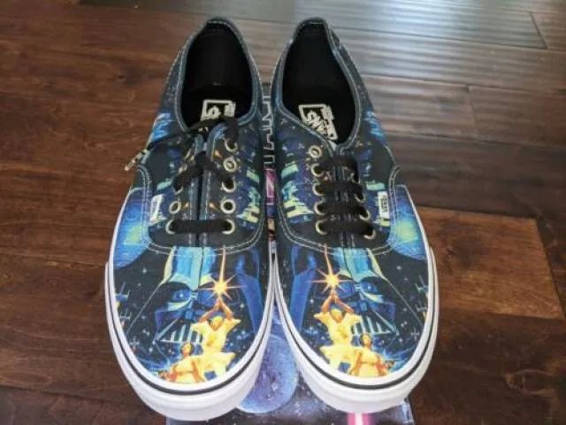 Vans star wars x authentic a new hope movie poster 2014 vintage mens new rare