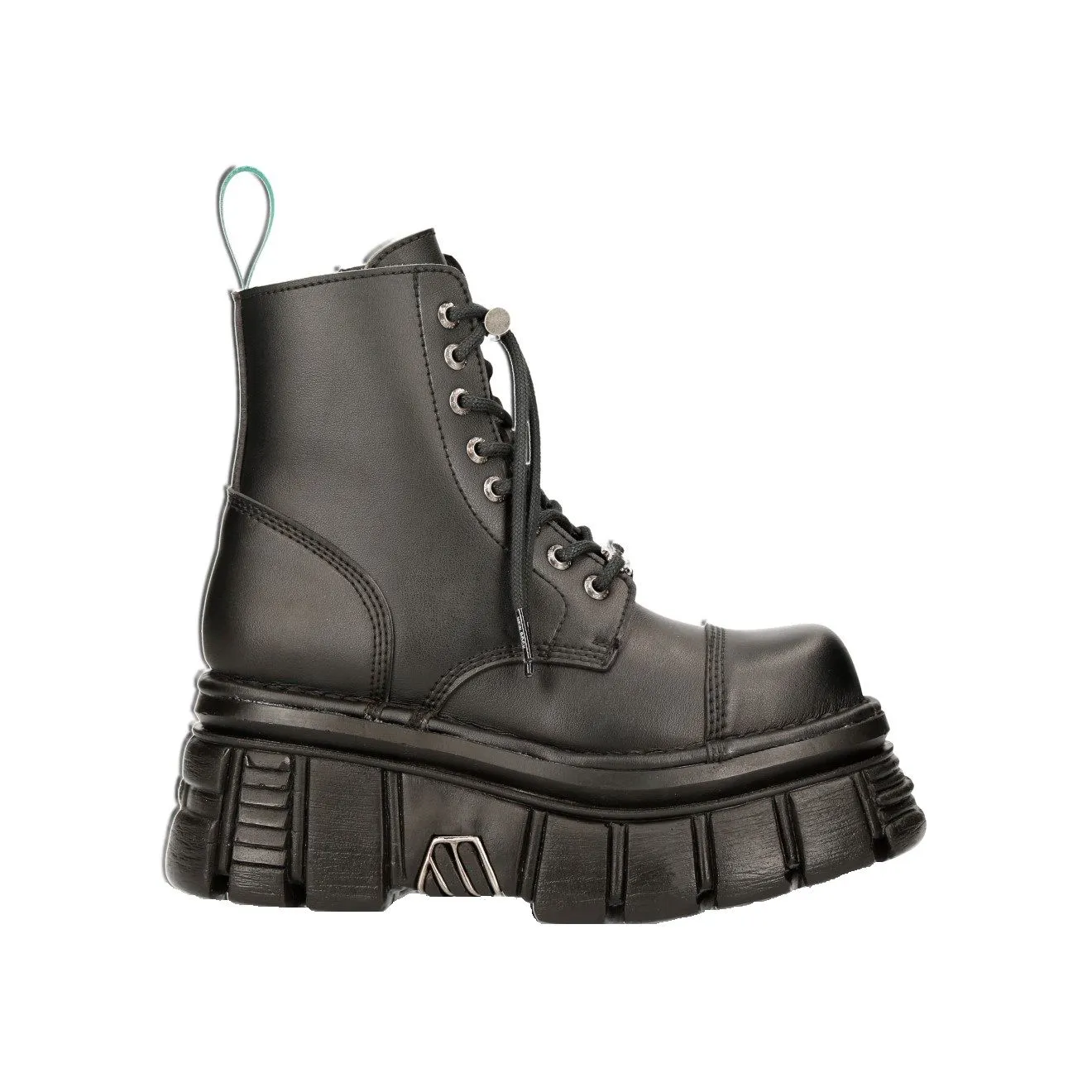 Vegan NEW ROCK - M-NEWMILI083-VS2  Vegan Leather Military Style Tower Boots