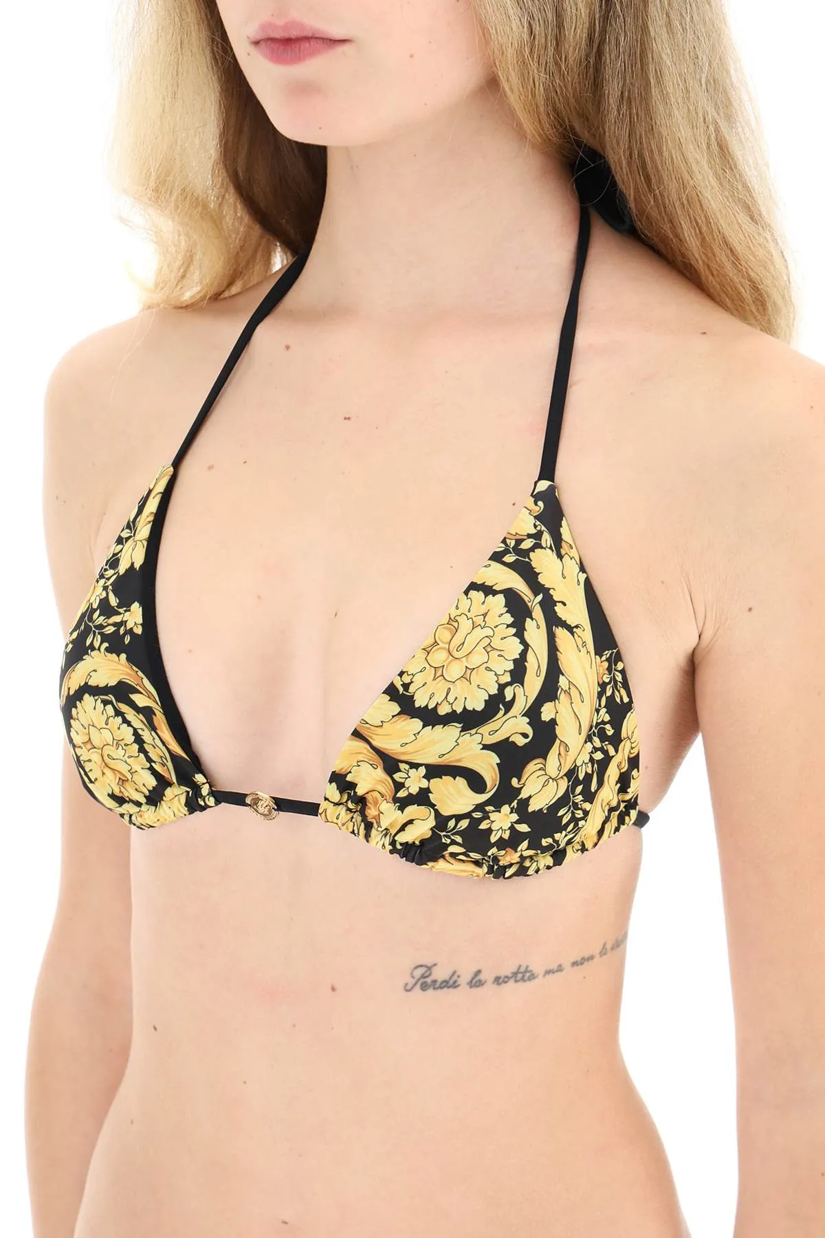 Versace    Versace Barocco Triangle Bikini Top