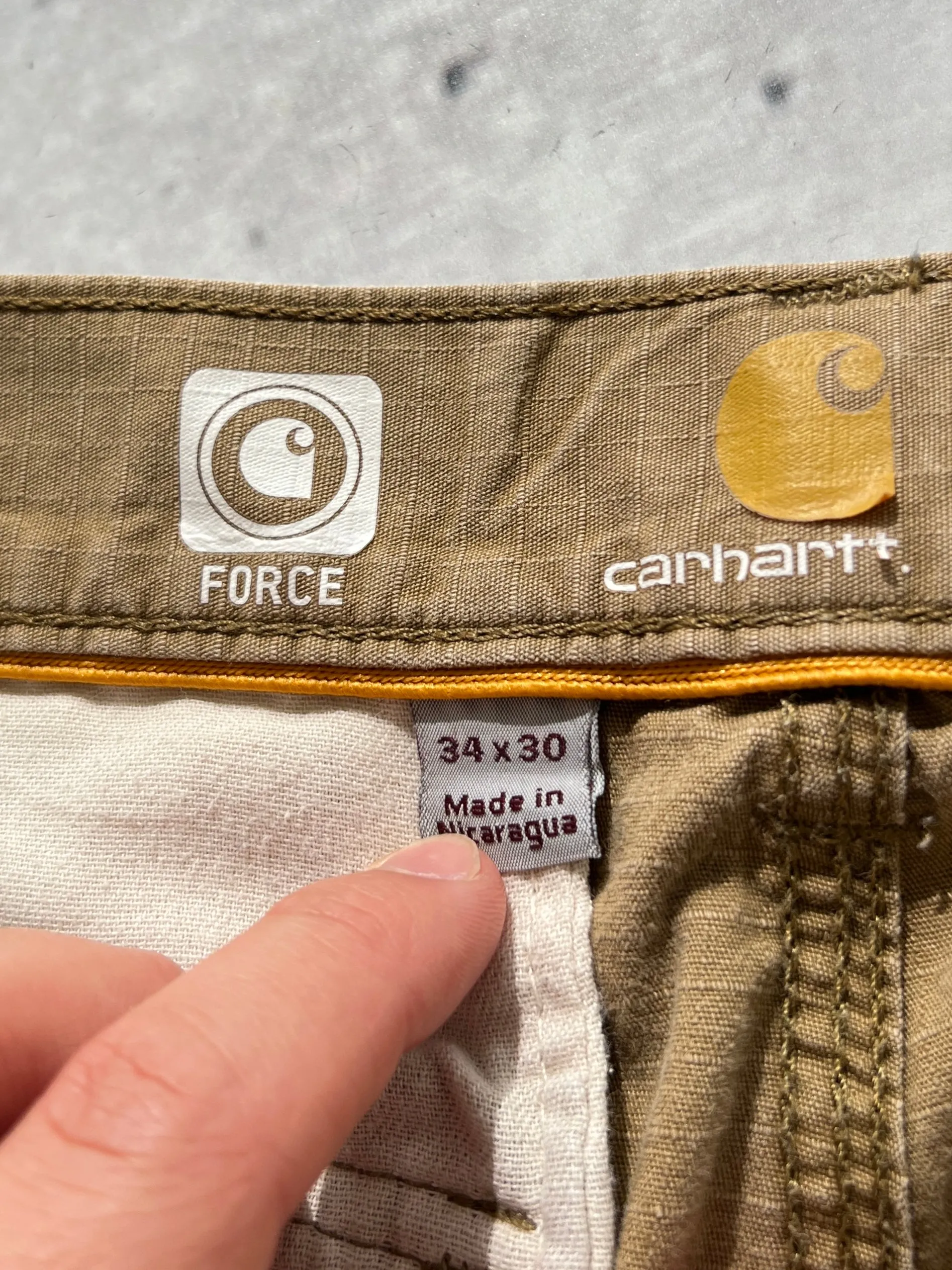 Vintage Carhartt rip stop canvas cargo pants (W34 x L30)