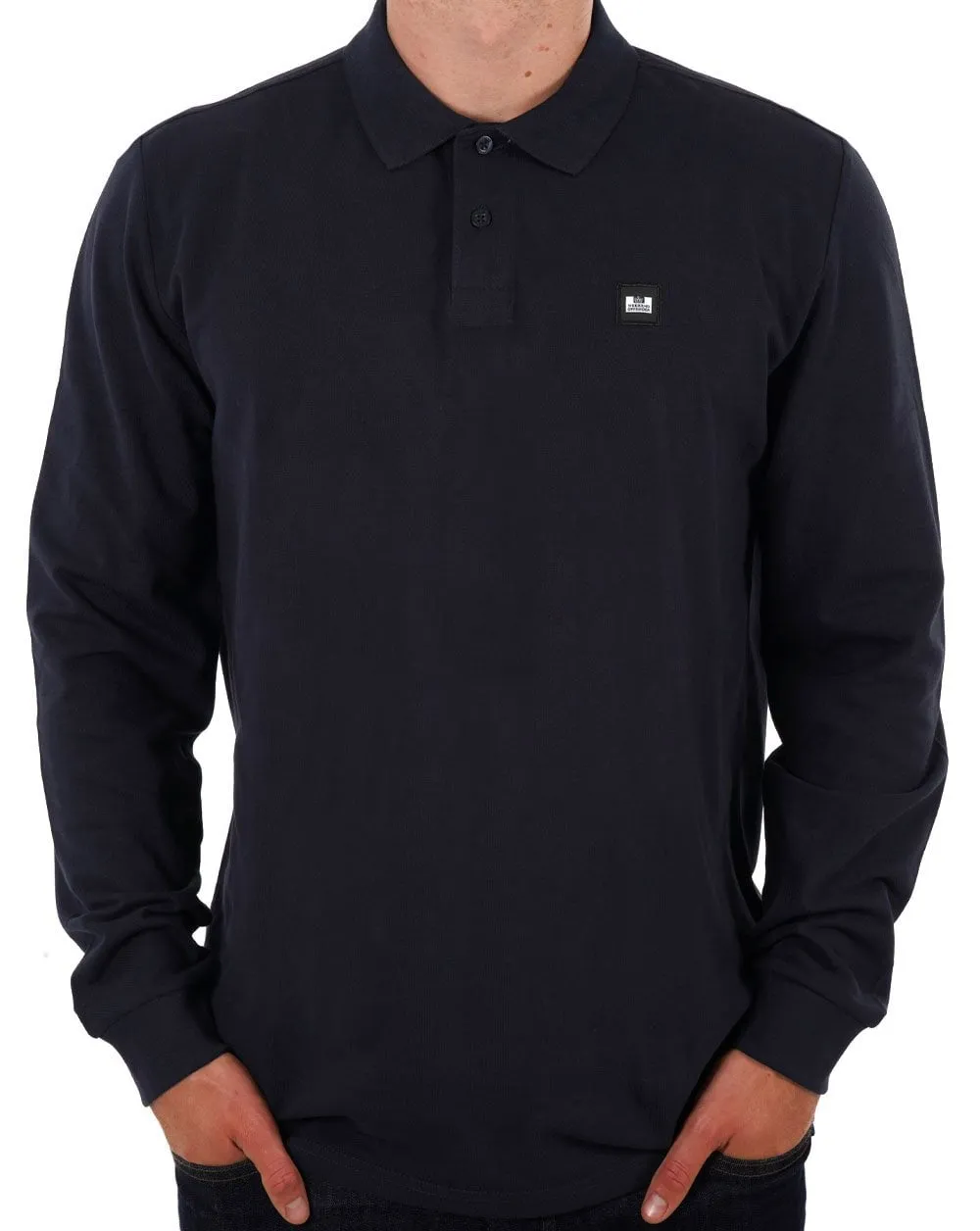 Weekend Offender Dice LS Polo Navy